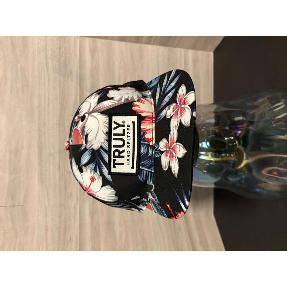 Truly Hard Seltzer Floral Snapback Hat Summer Streetwear Alcohol